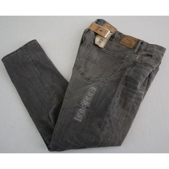 Polo Ralph Lauren Men Sz 38x32 Gray The Sullivan Slim Rope Dyed Jeans $198+ - Picture 11 of 11